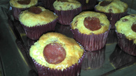 Cupcake salgado de calabresa