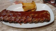 Costelinha de porco na grelha
