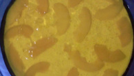 Mousse de pêssego com gelatina
