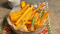 Polenta frita crocante
