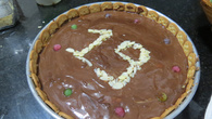 Torta de doce de leite com ganache