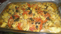 Congrio ao molho de camarão com batata sauté