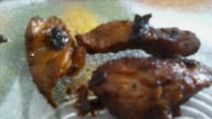 Frango dourado na cebola