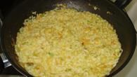 Risoto de abóbora e camarão