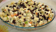 Salada de legumes com maçã