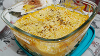 Escondidinho de abóbora com couve e queijo