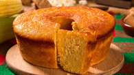 Bolo de fubá simples