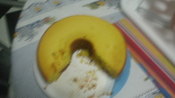 Fofura de fubá com goiabada
