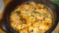 Moqueca de peixe ao molho de camarão