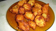 Bolinho de batata com calabresa