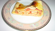 Rocambole de presunto e queijo