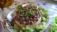 Arroz três camadas