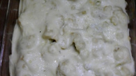 Couve-flor gratinada com carne moída
