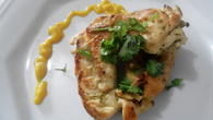 Filé de frango com mostarda e mel