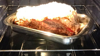Carne assada com sal grosso
