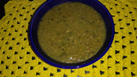 Caldo de carne moída