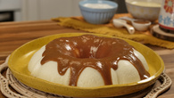 Flan com Calda de Caramelo e Conhaque