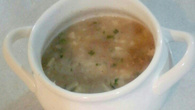 Sopa de Cará com Carne Moída