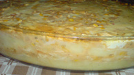 Torta de batata com requeijão