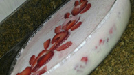 Mousse de morango e iogurte