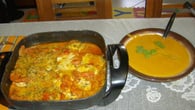 Moqueca de cação com camarão