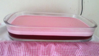 Gelatina cremosa com creme de leite