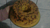 Bolo tipo panetone de chocolate