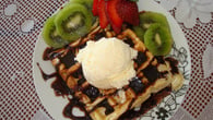 Waffle simples e delicioso