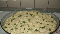 Macarrão caprichado ao molho branco