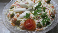 Salada saborosa de maionese