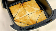 Torrada na airfryer