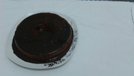 Pudim com calda de chocolate