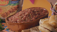 Sanduíche de farofa de carne seca