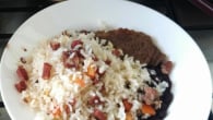 Arroz com carne seca