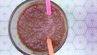 Milk-shake de banana com creme de avelã