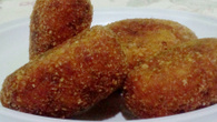 Croquete de carne com mandioca