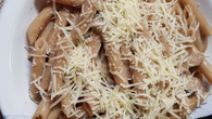 Penne com shitake