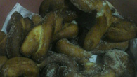 Rosca frita em forma de pneu