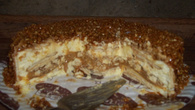 Pavê crocante de doce de leite
