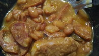Feijão com carne suína