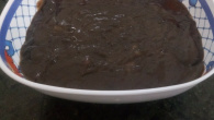 Mousse de maracujá com cobertura de creme de avelã
