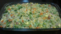 Arroz colorido da Tati