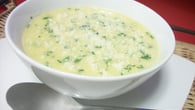 Sopa cremosa de milho verde