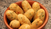 Bolinho de bacalhau e mandioca