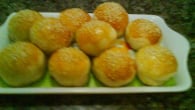 Mini pão de batata recheado