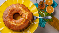 Bolo de laranja fofinho com calda