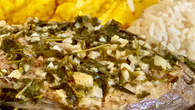 Peixe com salsinha e cebolinha