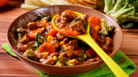 Picadinho de carne com legumes