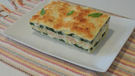 Lasanha de salmão com espinafre