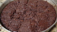 Bolo de chocolate crocante